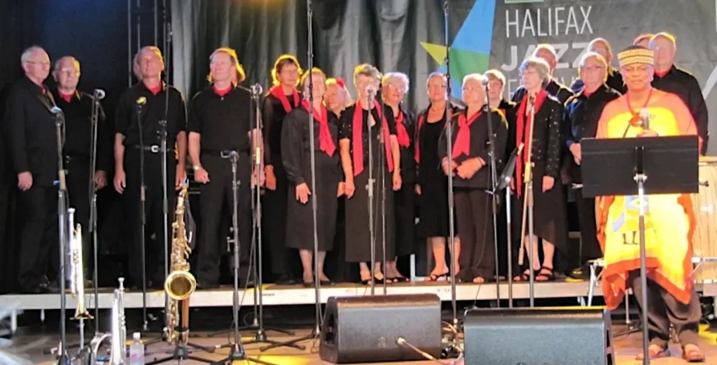 Studio Singers at the Halifax Jazz Festival backing up Patricia Watson on July 11 2010