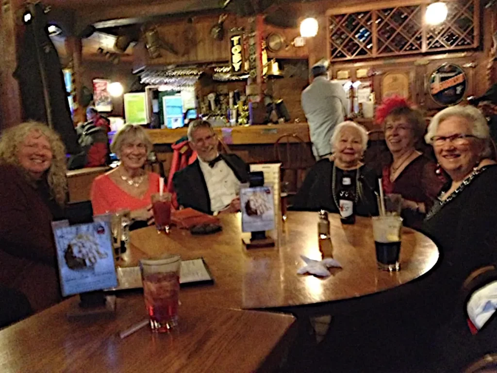 More of the gang unwinding at the Fo'c'sle Tavern after a performance at Shoreham (May 2018)